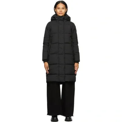 Canada Goose Byward Black Quilted Enduraluxe Shell Parka In Black Noir