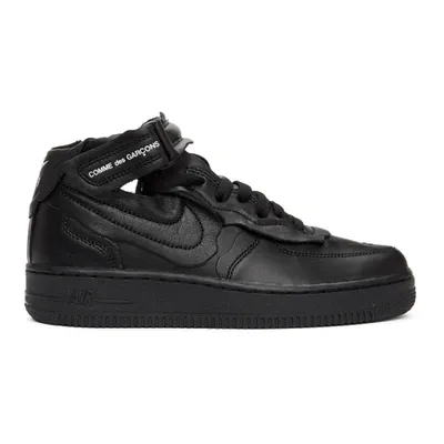 Comme Des Garçons Black Nike Edition Air Force 1 Mid Sneakers