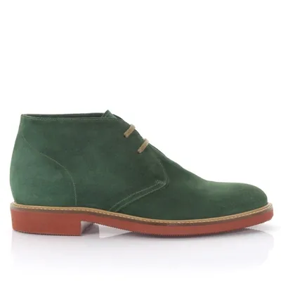 Budapester Boots 51079 Suede In Green