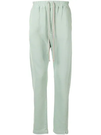 Rick Owens Drkshdw Drawstring Straight-leg Track Pants In Green