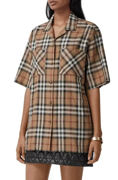 Burberry Vintage Check Shirt In Archive Beige