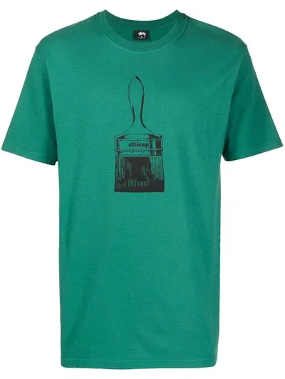 Stussy Graphic-print T-shirt In Green