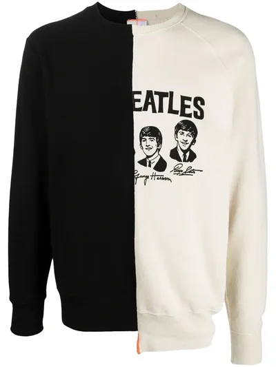 Duran Lantink Beatles Print Jumper In Black