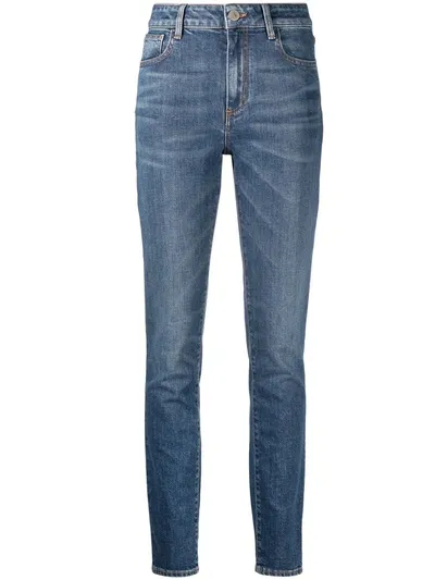 Attico High-rise Skinny Jeans In Blue