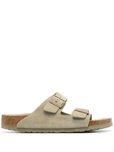 Birkenstock Arizona Leather Sandals In Green