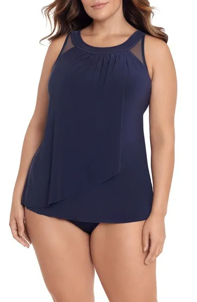 Miraclesuitr Illusionists Ursula Swim Top In Midnight Blue