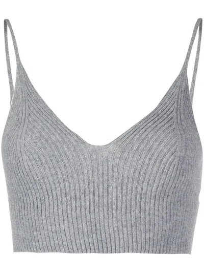 Philosophy Di Lorenzo Serafini Women's Eco-cashmere Bralette In Grey