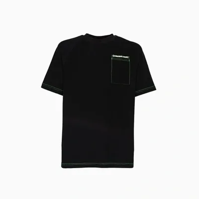 Pleasures Vulgar Contrast Stitch T-shirt In Black