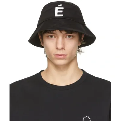 Etudes Studio Black Training Patch Bucket Hat