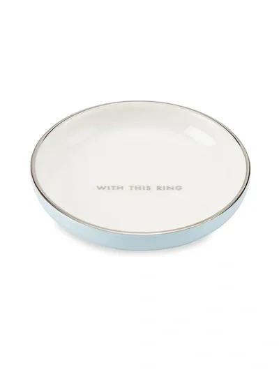 Kate Spade Take The Cake Trinket Dish In Blue White