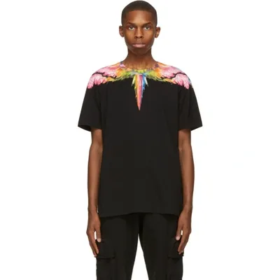 Marcelo Burlon County Of Milan Black Colordust Wings T-shirt