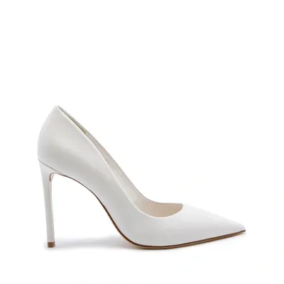 Schutz Lou Leather Pump In White