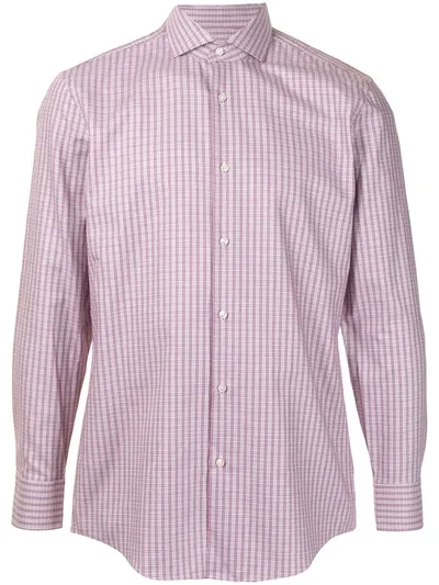 Hugo Boss Classic Striped Shirt In Red