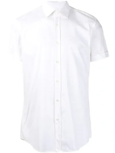 Hugo Boss Formal Short-sleeved Shirt In White