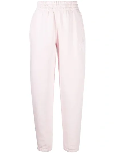 Alexander Wang T High-waisted Track Pants In Pink