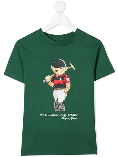 Ralph Lauren Teen Polo Bear Print T-shirt In Unica