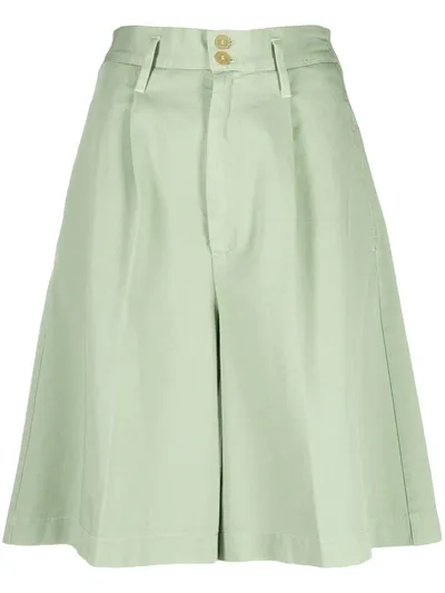 Forte Forte Wide-leg Shorts In Green