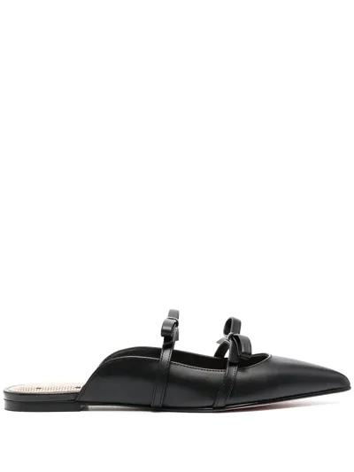 Redv Bow Strap Ballerinas In 0no Nero