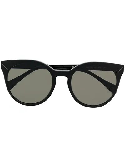 Yohji Yamamoto Ys 500 Cat-eye Sunglasses In Black