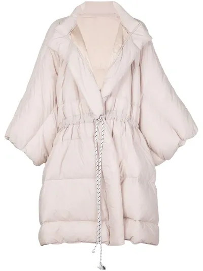 Cynthia Rowley Cindy Oversized Padded Coat In Pink