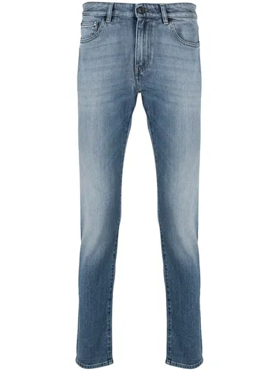 Pt01 Slim-fit Cut Jeans In Blue