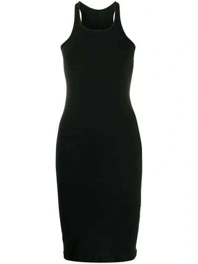 Rick Owens Drkshdw Tank Top Bodycon Dress In Black