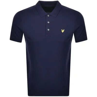 Lyle & Scott Plain Polo Shirt Navy