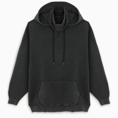 R13 Black Stone Wash Hoodie