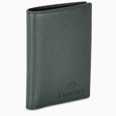 Church's Emerald Vertical Bi-fold Wallet In Green