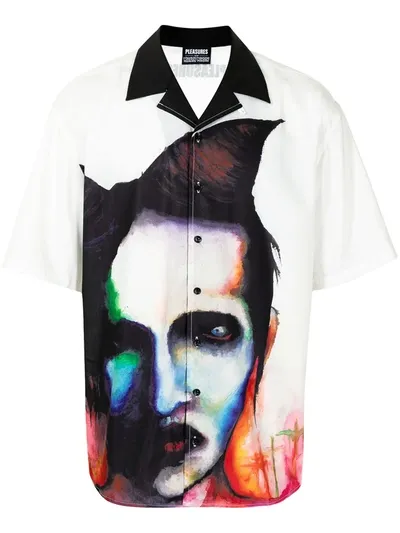 Pleasures Watercolour Short-sleeved Shirt In White