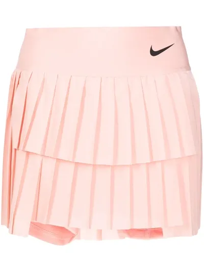 Nike Court Advantage Pleat Skirt In Pink