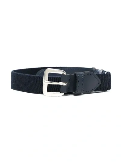 Il Gufo Babies' Buckle Belt In Blue