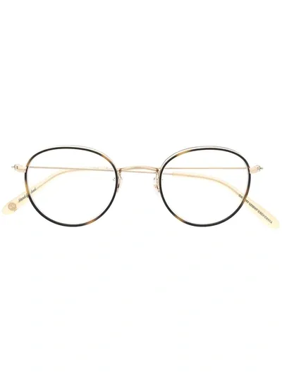 Garrett Leight Paloma Oversized Round Glasses In Gold