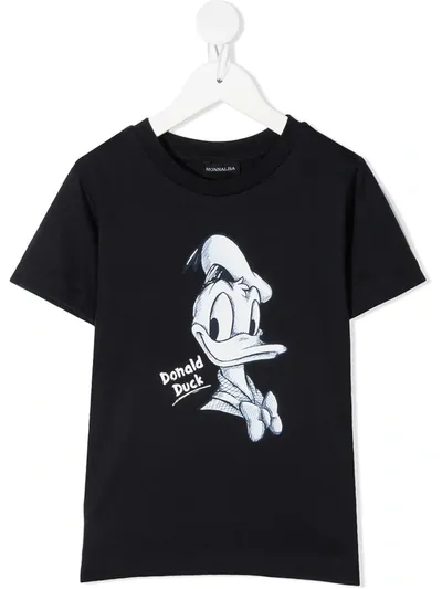 Monnalisa Kids' Donald Duck Portrait T-shirt In Blue