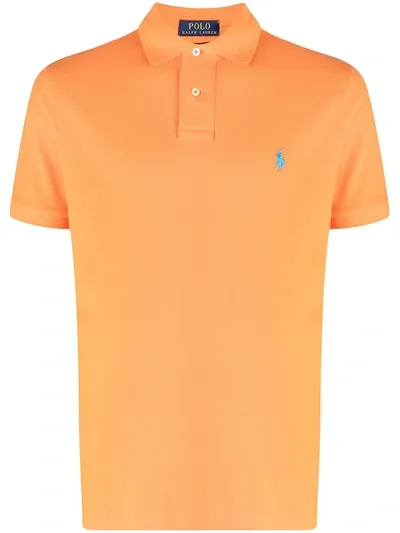 Polo Ralph Lauren Signature Pony Polo Shirt In Orange