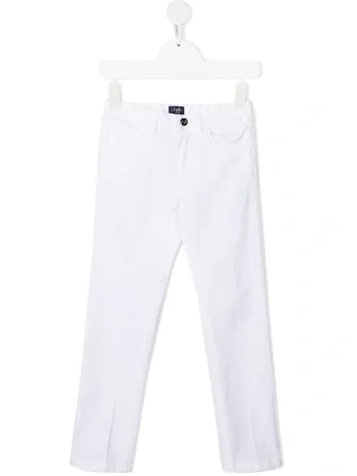 Il Gufo Kids' Elasticated Waist Trousers In Neutrals