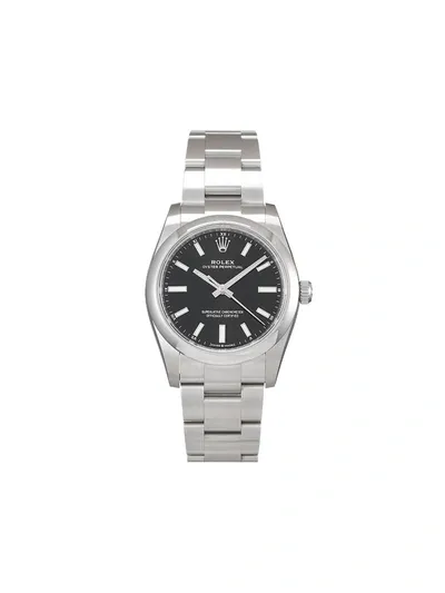 Rolex  2015 Datejust Automatic 36mm Stainless Steel And White Gold Watch In Schwarz