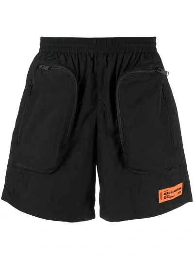 Heron Preston Nylon Pocket Shorts In Black