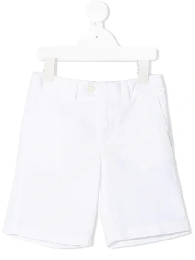 Il Gufo Kids' Gathered-detail Bermuda Shorts In White