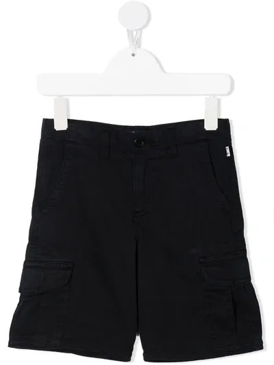 Il Gufo Kids' Multi-pocket Bermuda Shorts In Blue