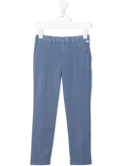 Il Gufo Kids' Straight-leg Chino Trousers In Blue