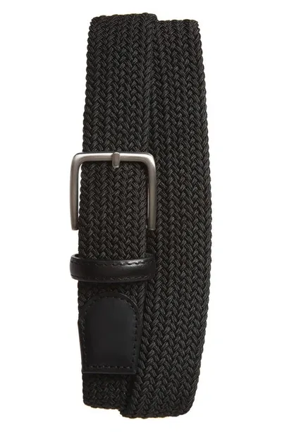 Nordstrom Woven Belt In Black