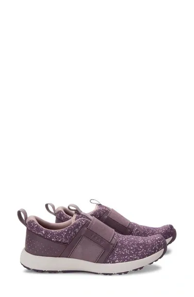 Traq By Alegria Volition Sneaker In Eggplant Rain Fabric