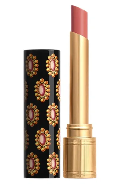 Gucci Glow & Care Shine Lipstick 112 Sally Soft Honey 0.06 oz/ 1.8 ml In Pink