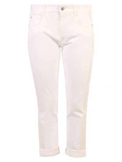 Stella Mccartney Slim Leg Jeans In White