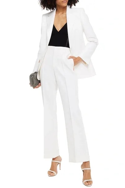 Philosophy Di Lorenzo Serafini Wool-blend Crepe Straight-leg Pants In White