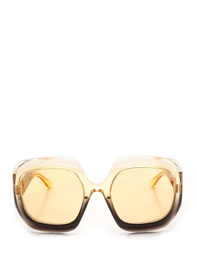 Gucci Rectangular-frame Sunglasses In Multi