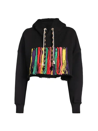 Palm Angels Black Cotton Missoni Pa Melting Sweatshirt