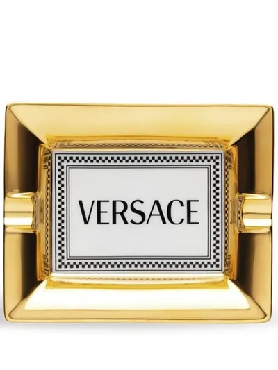 Versace Medusa Rhapsody Ashtray (13cm) In White