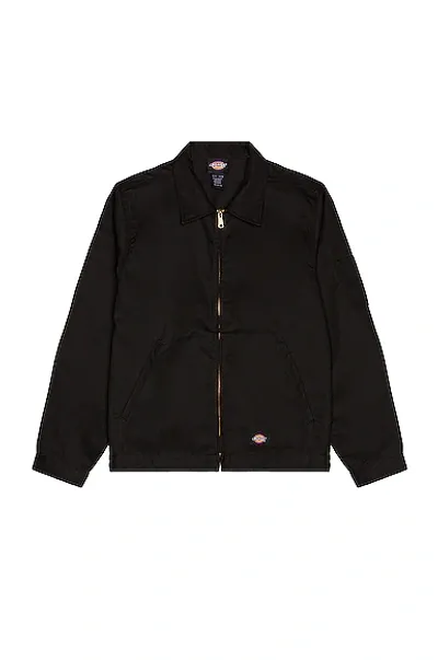 Dickies Unlined Eisenhower Jacket In Black